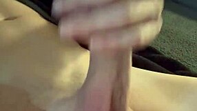 Roger Woody's shaved big cock solo masturbation