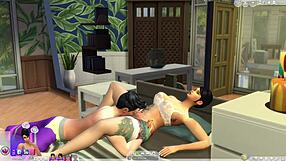 Cardi b's intimate moments captured in sims 4