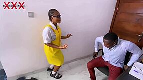 Beautiful Bad Girl In School Gets Paid With Her Clean Pussy For Monster Cock