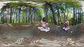 Sexual Yanks Vr Turquoise Masturbating Outdoors