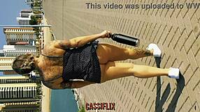 curvy latina blonde bent over shaking ass