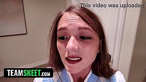 Intense breeding of stepdaughter while horny nerdy friend watches mira monroe and selina imai threesome