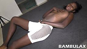 Ebony Teen Cutie Bent Over and Fucked Hard from Behind!