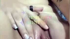 Latina Uses Black Dildo for Solo Orgasm