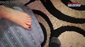 Hot Brunette Autumn Sucks Hard Cock Swallows Cumshot