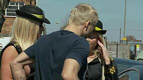 chelsea sax and cindy behr give parking tickets and perform blowjobs