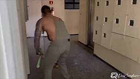 Brunette Hot Seduced Painter And Fucked In Living Room