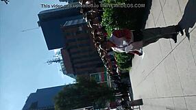 What is in this amateur video?