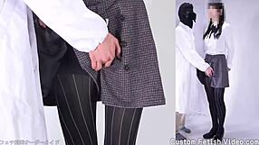 pantyhose fetish in stockings skirt