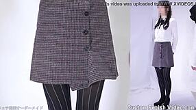 pantyhose fetish in stockings skirt