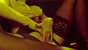 Busty babe masturbates with huge vibrator in public taxi, screaming in orgasm