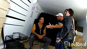 small tits brunette kthylee bounces on robs big fat knob in fun game