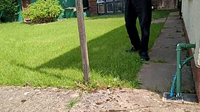 Naked Outdoors Pee Then Fuck Sex Doll Inside