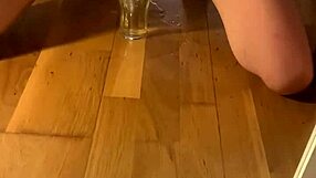 Naughty Girl Plays With Wet Pussy And Drinks Pee