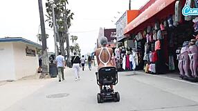 fit milf granny gets fucked on public beach