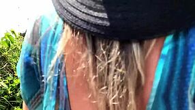 milf teased a stranger with her tongue and he fucked her in the ass in front of everyone