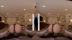 Beautiful petite blonde anna claire clouds fucks in vr.