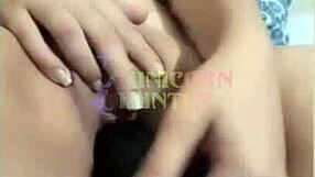 Latina Uses Black Dildo for Solo Orgasm