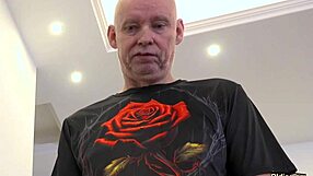 Rebel young blonde rides grandpa cock and swallows cum