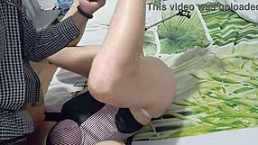 Amoul solo in rose satin panties gets fucked doggystyle POV with dirty French talk and asshole licking.