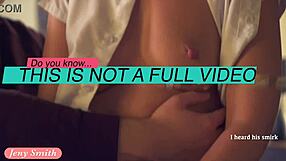 I tease my close friend Jeny Smith in the clothing store, showing pussy