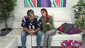 Redhead teen Piikara and her boyfriend get intimate. They fuck passionately for the camera.