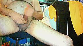 curvy exhibitionist flashes big cock in solo turn-on.