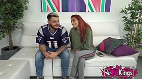 Redhead teen Piikara and her boyfriend get intimate. They fuck passionately for the camera.