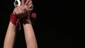 I observe the European submissive being restrained and dominated