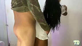 Sexy Latina Gets Eaten Out In Outdoor Market Depot