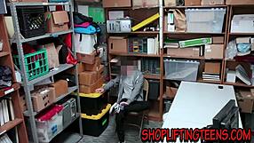 i spunked the blonde security guard