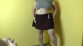 femdom bbw milf milking this fat nerd virgin cock and push all cum deep inside her pussy