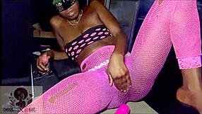 pussy play with vibrator till i squirt on bar