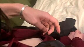 Neck Strangling Wets 18 Year Old Landmine Type Female College Student in Rough Bedroom Sex!