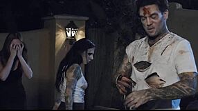 Hot Foursome Sex At The Graveyard