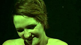 I observe the European submissive being restrained and dominated