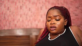 Ebony woman with big ass pursues monster cock desires.