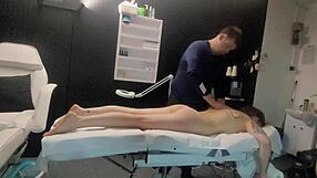 Lady comes for massage, but masseur fucks her face and pussy instead