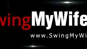 European couple tries swingers life with blowjobs and handjobs in group