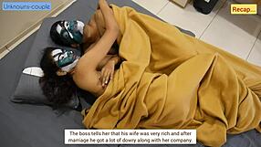 Mature Secretary Prabha's Taboo Roleplay Hardcore Fuck with Boss in Cowgirl