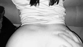 Culona en 4 cojida en el sillón.