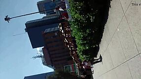 What is in this amateur video?