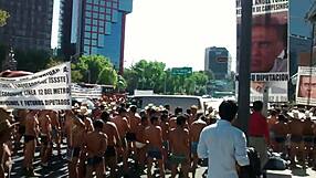 What is in this amateur video?