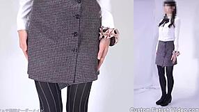 pantyhose fetish in stockings skirt