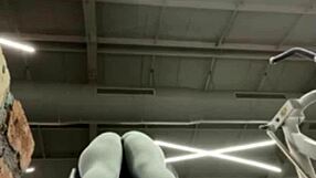 crazy bbw fucks hard in the gym