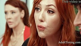 Redhead Cougar Titty Fucks And Gets Pussy Fucked In Intense Group Cum Fest