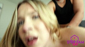 Little blonde step sis helps me out - becky summer