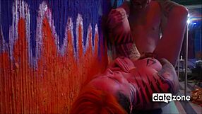 i watch the tattooed babe get deepthroat and anal in the bedroom