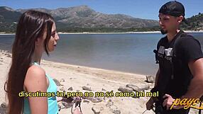 Lost Girl Thanks Stranger with Blowjob and Handjob