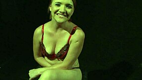 I observe the European submissive being restrained and dominated